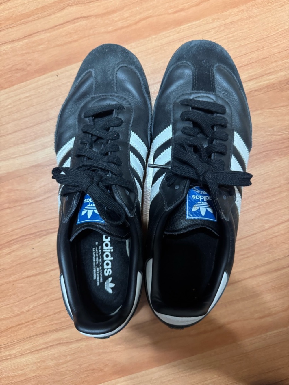 adidas Black and White Classic Sambas Sneakers - Men Box included
